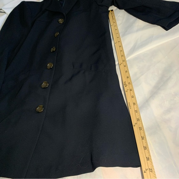 Kasper ASL Coat Shift Dress Lined Size 12P Black Women's Coat - Picture 10 of 11